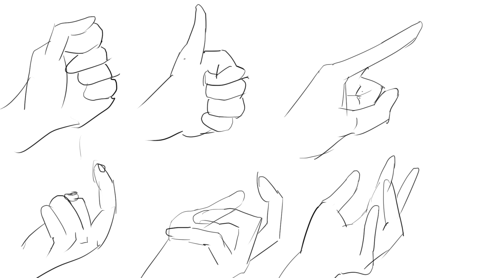 Croquis hand practice